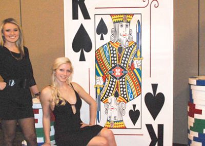 Giant Card and Poker Chips