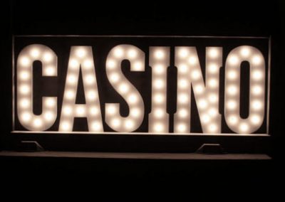 Light Up Casino Sign